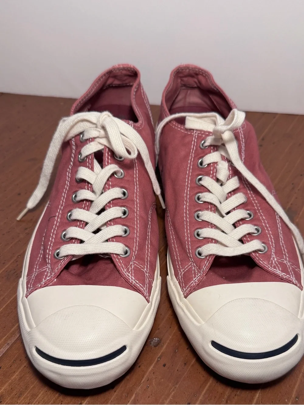 CONVERSE Jack Purcell Canvas Sneakers - Men's Size 12 / Women's 13.5 - Burgundy